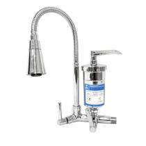 Torneira de Cozinha Cone Cromado Duplo Jato Parede Flexível Boni