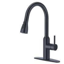 Torneira de cozinha CREA Black Pull Down com pulverizador de 3 modos