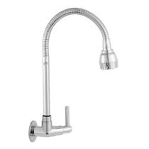 Torneira De Cozinha Cromada Para Parede Corpo ABS Com Jato Duplo