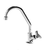Torneira de Cozinha de Mesa Bica Móvel Wind Cromada Romar