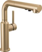 Torneira de cozinha Delta Daneri Pull-Out Gold com pulverizador 16879-CZ-DST