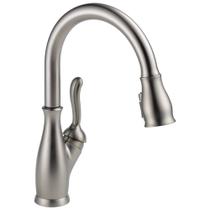Torneira de cozinha Delta Leland Brushed Nickel 9178-SP-DST Torneira de cozinha Delta Leland Brushed Nickel 9178-SP-DST