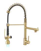 Torneira de cozinha Fapully Single Handle High Arc Brushed Gold