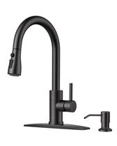 Torneira de cozinha FORIOUS com dispensador de sabão High Arc Single Handle Torneira de cozinha FORIOUS com dispensador de sabão High Arc Single Handle
