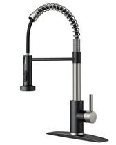 Torneira de cozinha FORIOUS em aço inoxidável escovado preto