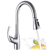 Torneira de Cozinha Goumert Extensivel Luxo Pia Bancada Monocomando 3 Jatos Agua Quente Fria 360 Graus Moderna Sofisticada