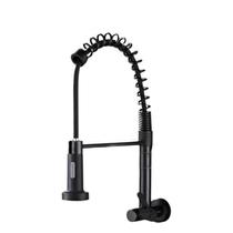 Torneira De Cozinha Gourmet Alça Única Com Extensor De Spray Tubo De Água Flexível Superior Prateado Para Ajuste