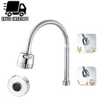 Torneira de Cozinha Gourmet Cromado Luxo Mangueira Flexivel Bico Chuveirinho e Jato Único