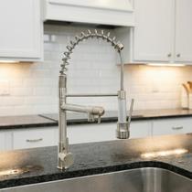 Torneira de cozinha gourmet monocomando aço inox escovado - STILLUS HOME