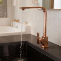 Torneira de cozinha gourmet monocomando slim 360 Rosê Torneira de cozinha gourmet monocomando slim 360 Rosê