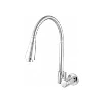 Torneira De Cozinha Gourmet Sanremo Parede Com Tubo Flexivél 1/4 Jato C28 1265 - Pevilon