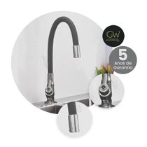 Torneira de Cozinha Gourmet Slim Black Matte Bancada Neo Ellegance