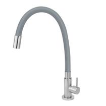 Torneira de Cozinha Inox Mesa Flexível Gourmet Cinza/Gray Torneira de Cozinha Inox Mesa Flexível Gourmet Cinza/Gray