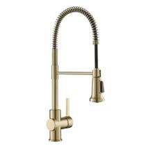 Torneira de cozinha Kraus Britt Commercial Pre-Linse Brushed Gold Torneira de cozinha Kraus Britt Commercial Pre-Linse Brushed Gold