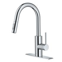 Torneira de cozinha Kraus Oletto Single Handle Pull Down Chrome Torneira de cozinha Kraus Oletto Single Handle Pull Down Chrome