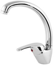 Torneira de cozinha monocomando de mesa bica alta