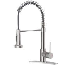 Torneira de cozinha OWOFAN de níquel escovado com pulverizador suspenso Torneira de cozinha OWOFAN de níquel escovado com pulverizador suspenso