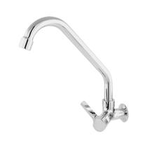 Torneira De Cozinha Para Parede Em Metal Cromada ¼ De Volta