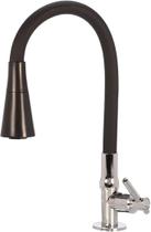 Torneira De Cozinha Pia Gourmet Silicone 1/4 Mesa Bancada Preto Torneira De Cozinha Pia Gourmet Silicone 1/4 Mesa Bancada Preto