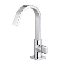 Torneira de Cozinha Quadrada com Filtro Mesa Luxo Bica Móvel 1/4 Volta