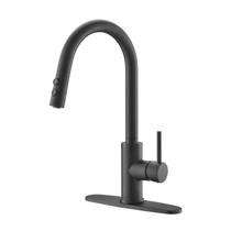 Torneira de cozinha RULIA RB1031 em aço inoxidável preto fosco