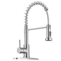 Torneira de cozinha WEWE de níquel escovado com pulverizador suspenso Torneira de cozinha WEWE de níquel escovado com pulverizador suspenso
