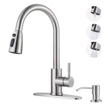Torneira de cozinha WOWOW 304 em aço inoxidável com dispensador de sabão Torneira de cozinha WOWOW 304 em aço inoxidável com dispensador de sabão