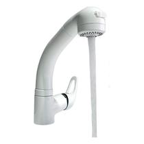 Torneira de duplo orifício branco Pull Copper
