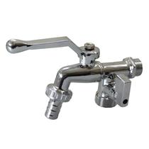 Torneira de Esfera Dupla Cromada 1/2 x 3/4