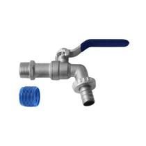 Torneira de Esfera para Tanque / Jardim com Alavanca Blukit Niquelada