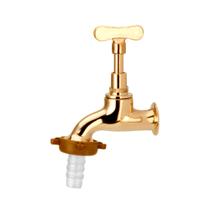 Torneira De Jardim Amarela Tanque Romis DN20 Com Bico de Plástico Mvs Torneira De Jardim Amarela Tanque Romis DN20 Com Bico de Plástico Mvs