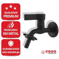 Torneira De Jardim E Tanque Lavanderia Metal Maquina De Lavar Preta De Parede C70