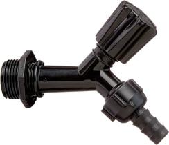 Torneira de jardim preta 6 unidades