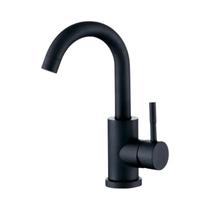 Torneira De Lavabo Em Aço Inoxidável 304 Com Manípulo Único E Rotação De 360 Graus Para Mistura De