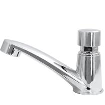 Torneira De Lavatório Cuba Mesa Banheiro Automatica Em ABS Cromado 1/4 De Volta Design Moderna Durável Alta Qualidade Prática Elegante Matic Iguatemi