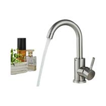 Torneira De Lavatório De Banheiro Preta Fosca Em Aço Inoxidável, Misturador De Água Quente E Fria,