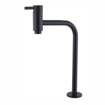 Torneira de lavatório nobre bancada c-65 28cm preto fosco 1/4v 91065 - rainha Torneira de lavatório nobre bancada c-65 28cm preto fosco 1/4v 91065 - rainha