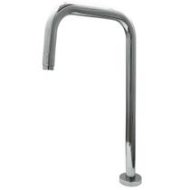 Torneira de Mesa Alta Tubo Redondo 23mm Modelo U Cromada 1242 - 772198 - STOC