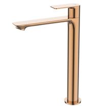 Torneira de Mesa Bica Alta para Lavatório Mykonos Jiwi Rosé Gold