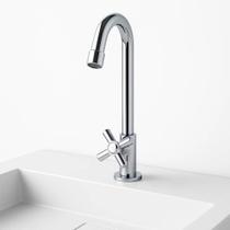 Torneira De Mesa Com Registro Cruzeta e Arejador Para Economia De Água