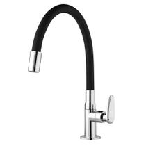 Torneira De Mesa Para Cozinha Bica Móvel Allure Mouve Preta Viqua Torneira De Mesa Para Cozinha Bica Móvel Allure Mouve Preta Viqua