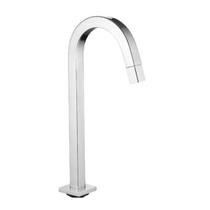 Torneira de mesa pia cuba para Banheiro Lavatório Lavabo Bica Alta Quadrada Cromado Brilhante Metal