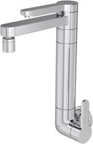 Torneira de parede com filtro para cozinha twin chr 1148 deca - deca met