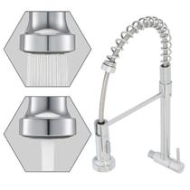 Torneira De Parede Flexível Cozinha Gourmet Cromada Torneira De Parede Flexível Cozinha Gourmet Cromada