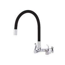 Torneira de Parede Flexível Preto Para Cozinha com Saída 3/4 para Máquina de Lavar