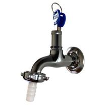 Torneira De Parede Jardim e Condomínio Carneiro 1128 AR Com Acesso Restrito Por Chave Cor Cromado