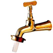 Torneira de Parede Longa 1/2"" Amarela para Jardim 1130 - 2263 - STOC