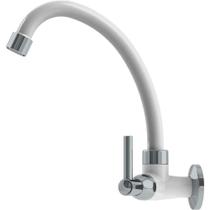 Torneira de Parede para Cozinha 14056 Bica Móvel ABS C70 Branca Delta Torneira de Parede para Cozinha 14056 Bica Móvel ABS C70 Branca Delta