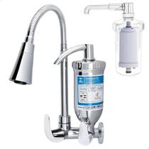 Torneira de Parede para Pia de Cozinha com Filtro Estilo Cone Cromada Alta Durabilidade