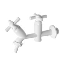Torneira De Parede Para Tanque/Máquina De Lavar Bica Baixa 1/2 E 3/4 Cross Branca Tigre Torneira De Parede Para Tanque/Máquina De Lavar Bica Baixa 1/2 E 3/4 Cross Branca Tigre